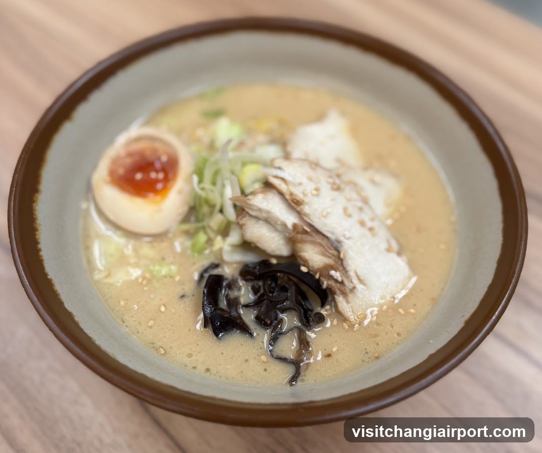 Ramen Bowl with Halved Egg and Chashu