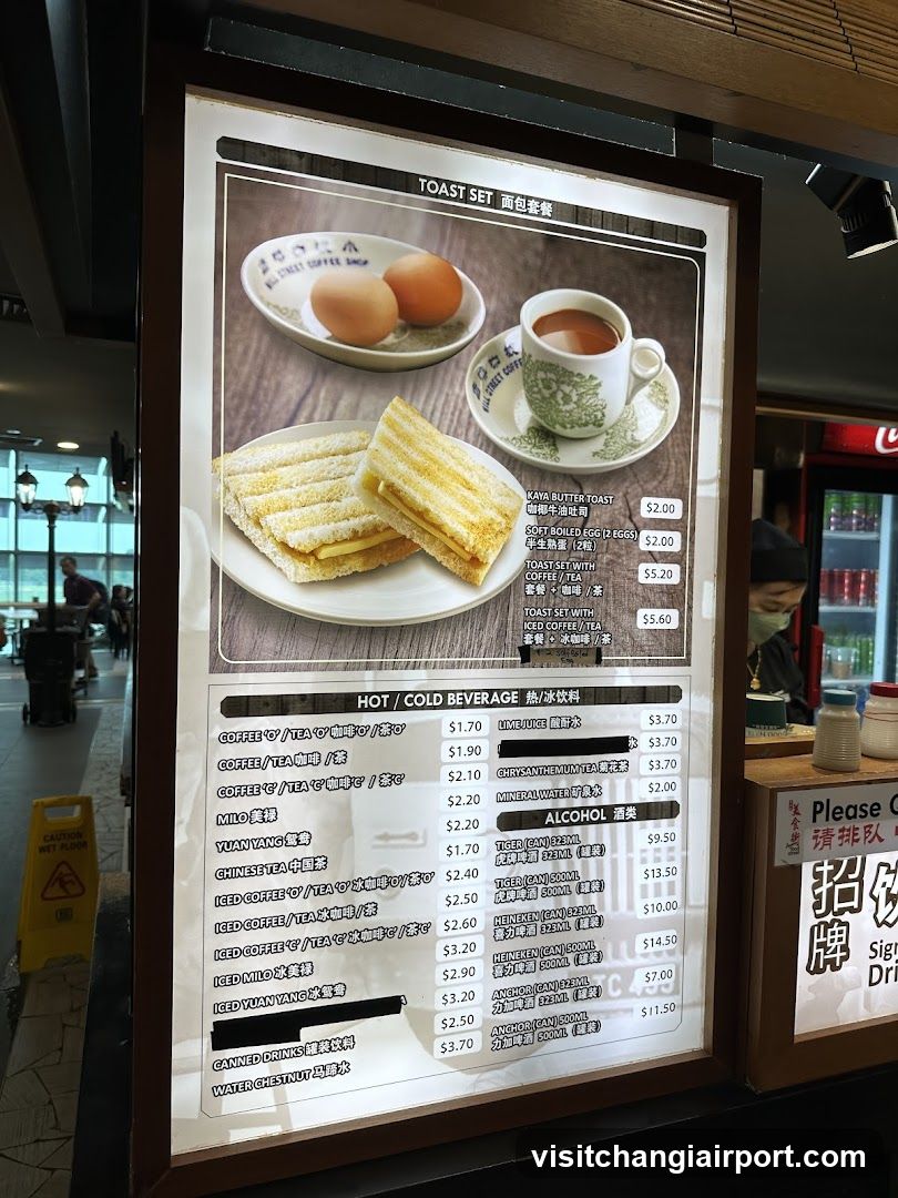 Toasted Toast Set Menu Board