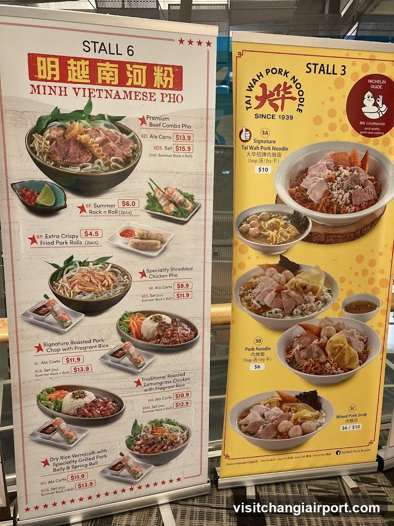 Vietnamese Pho and Pork Noodle Menu Boards