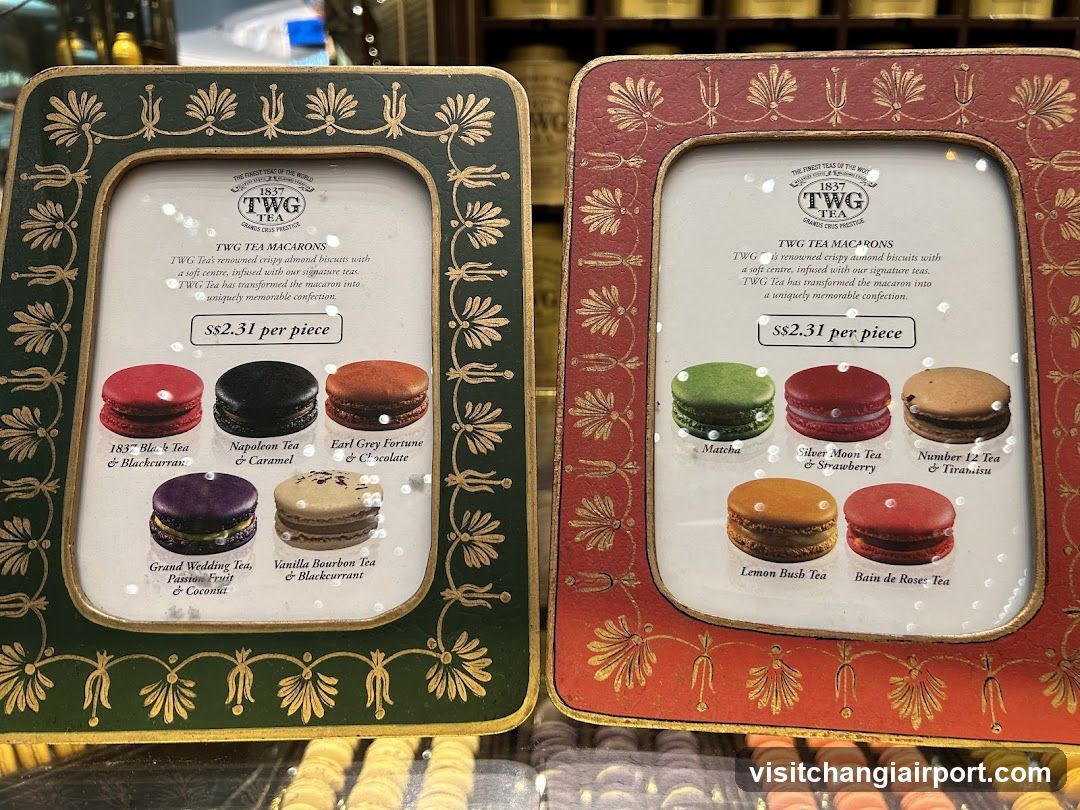 TWG Tea Macarons Display