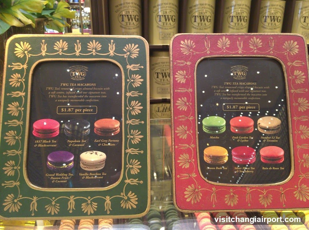 TWG Tea Macaron Display
