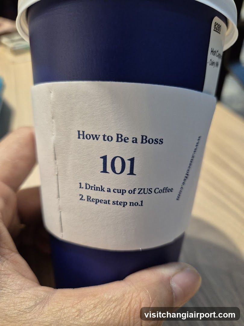 Coffee Cup with Motivational Text