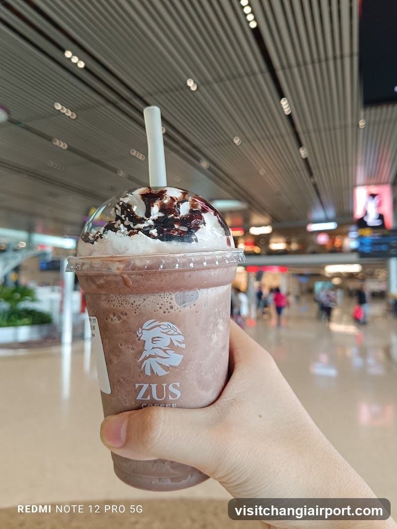 ZUS Coffee Drink in Airport Terminal