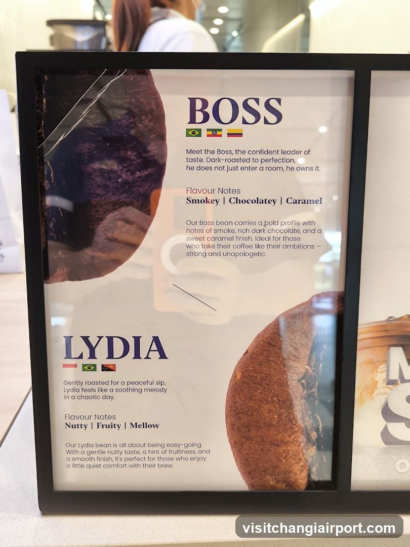 Coffee Bean Menu Display