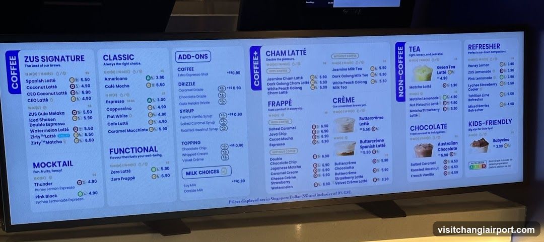 Coffee Menu Board