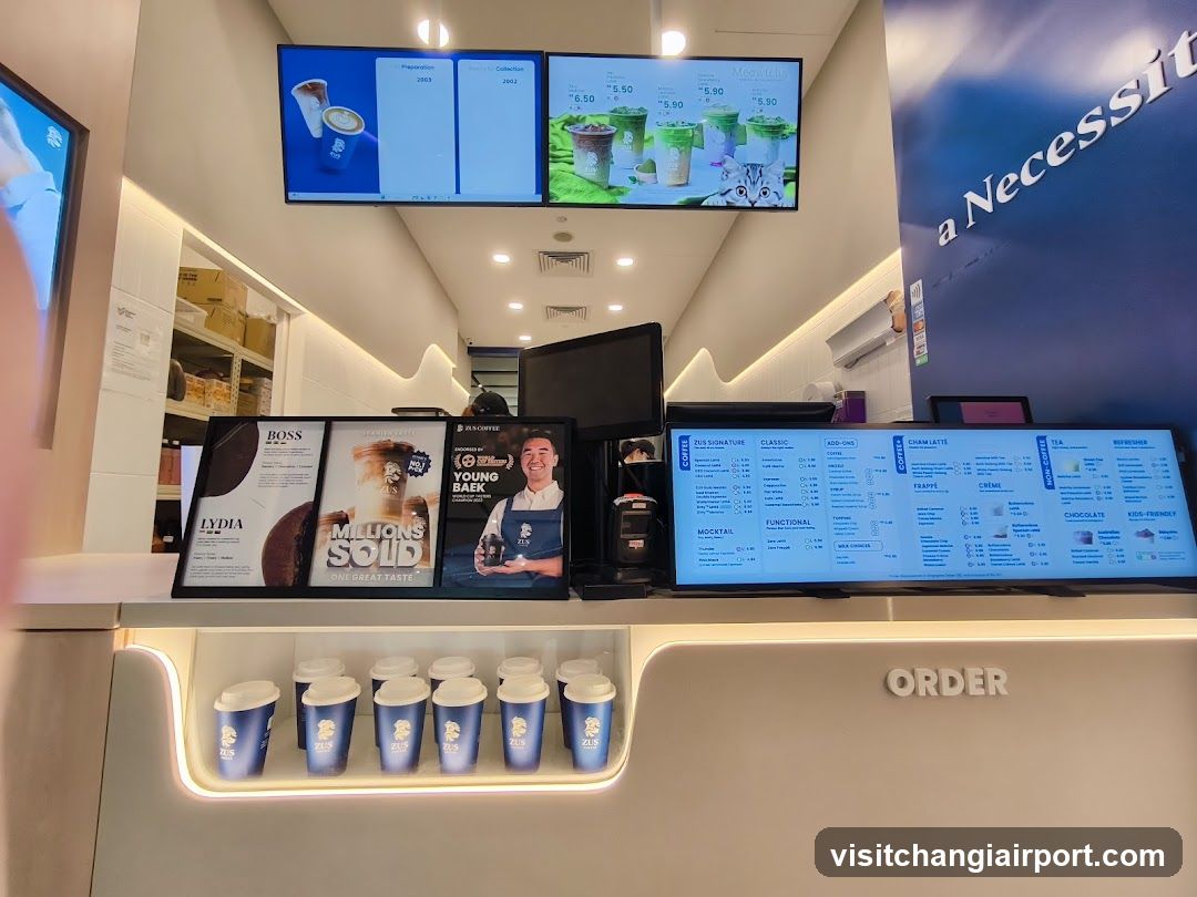 Beverage Shop Interior Counter