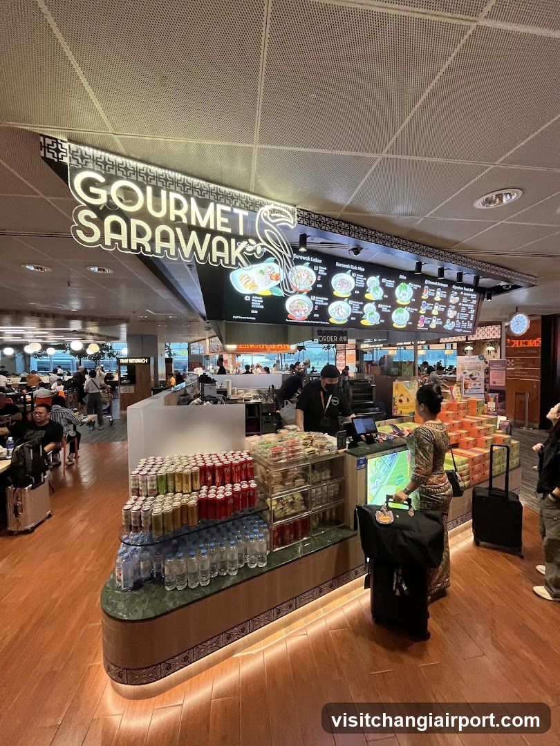 Gourmet Sarawak Food Court Interior