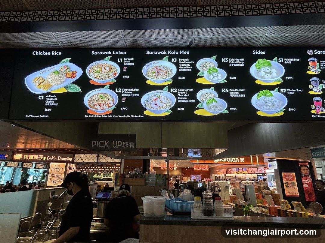 Food Court Menu Board