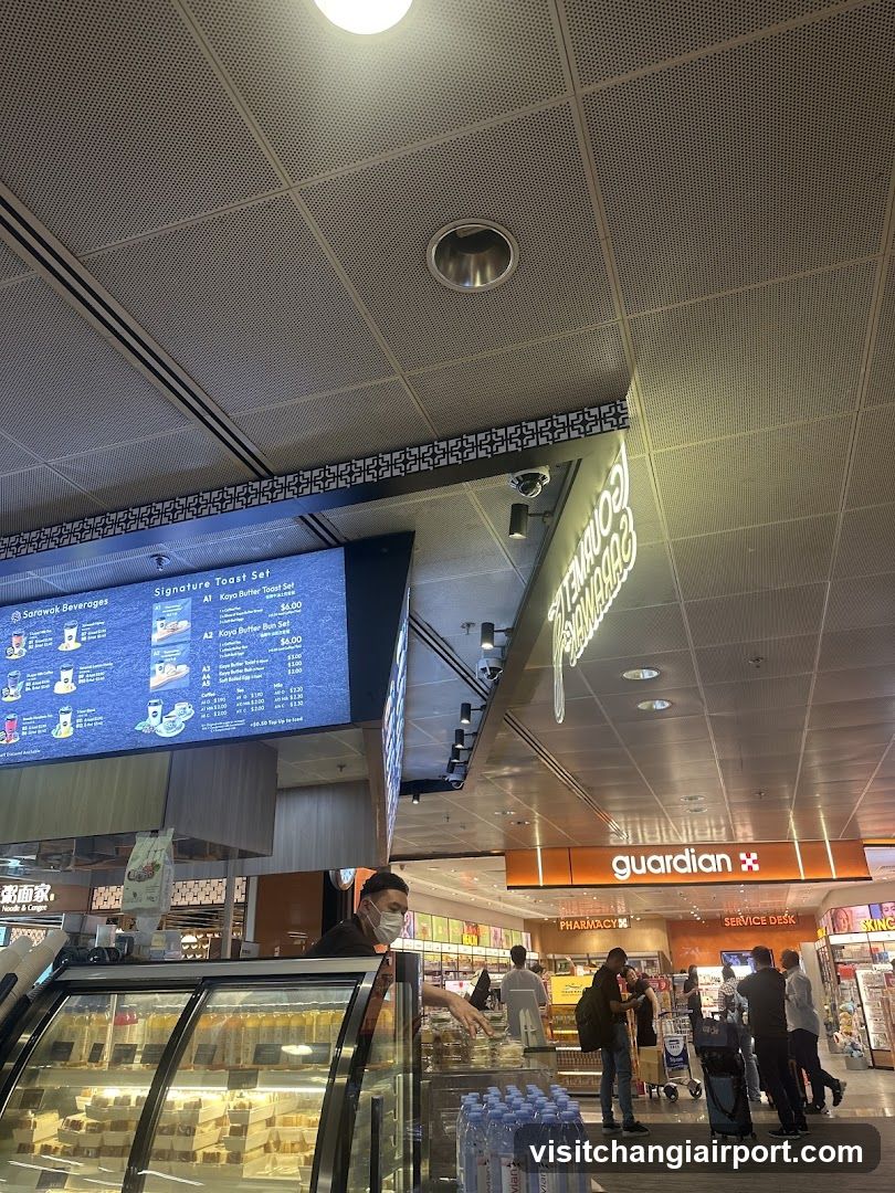 Airport Food Court Interior