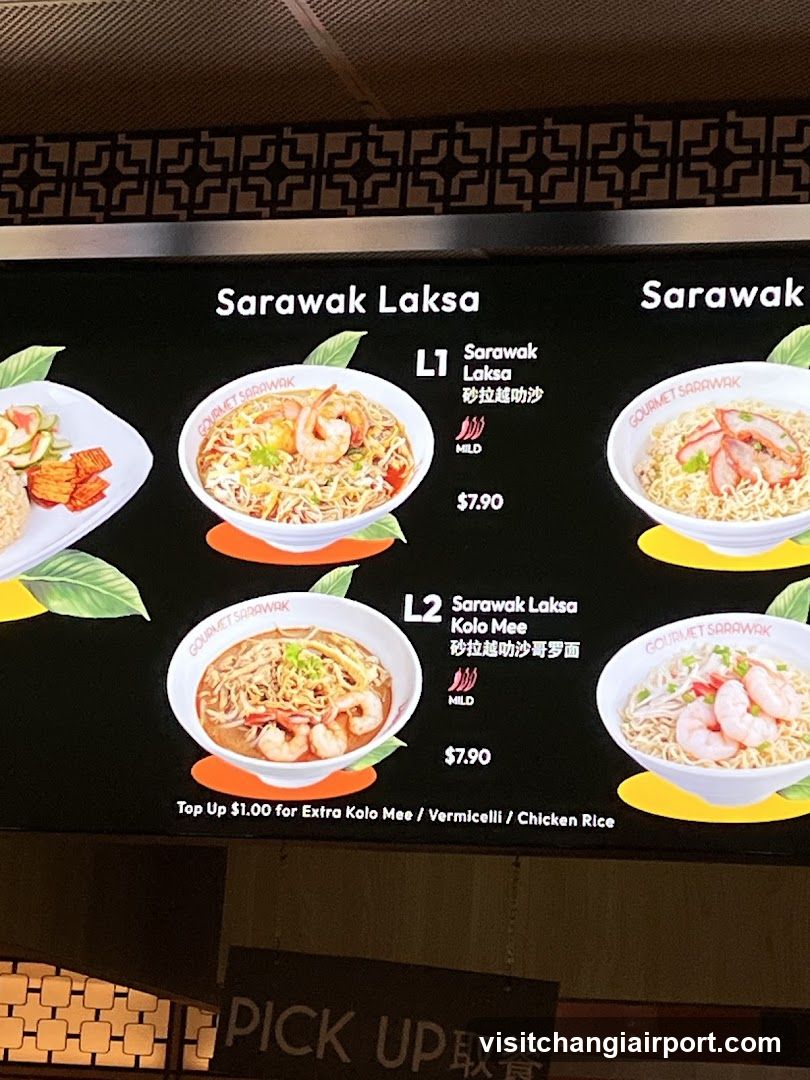 Sarawak Laksa Menu Board