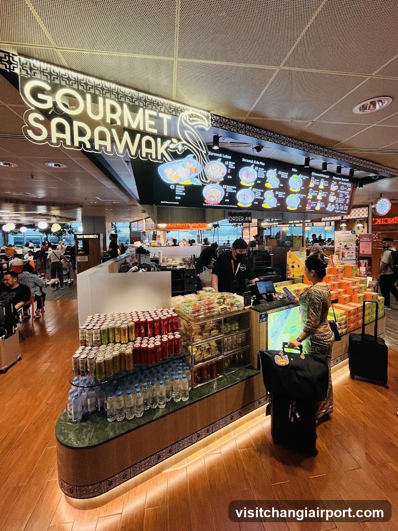 Gourmet Sarawak Food Stall Interior