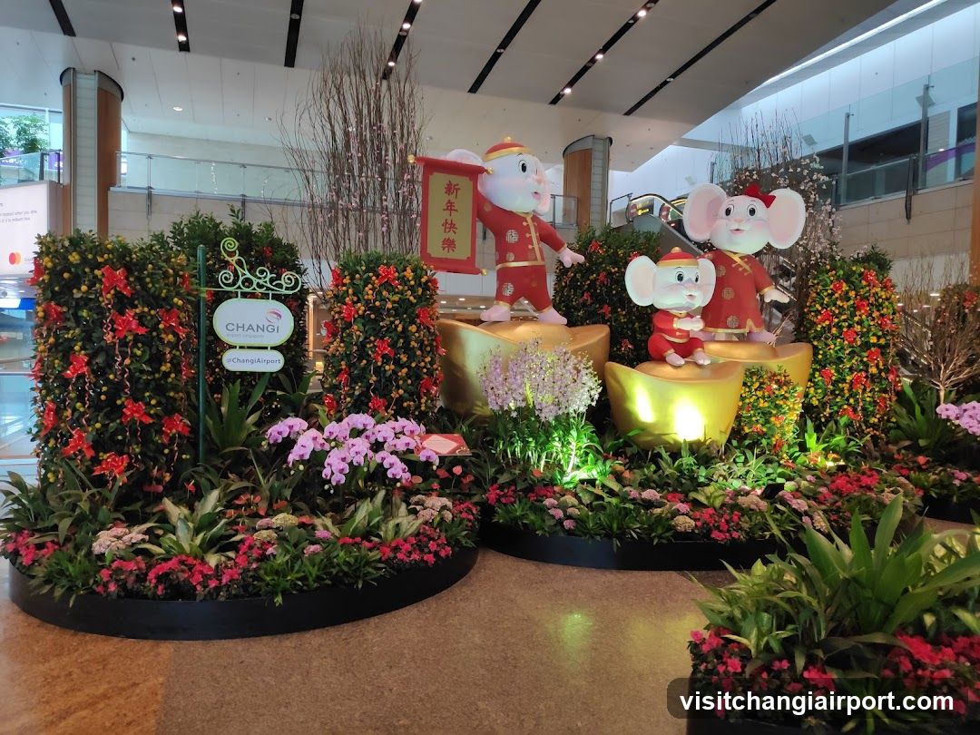 Changi Airport New Year Display