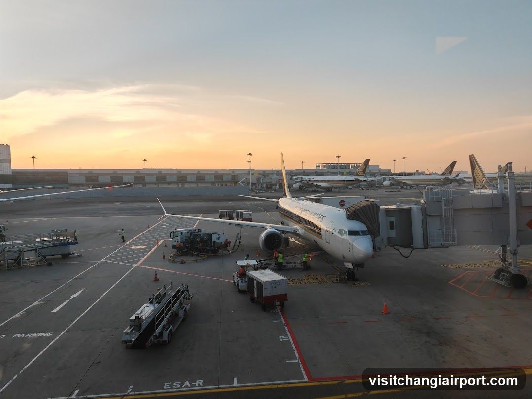 Airport Tarmac at Sunset