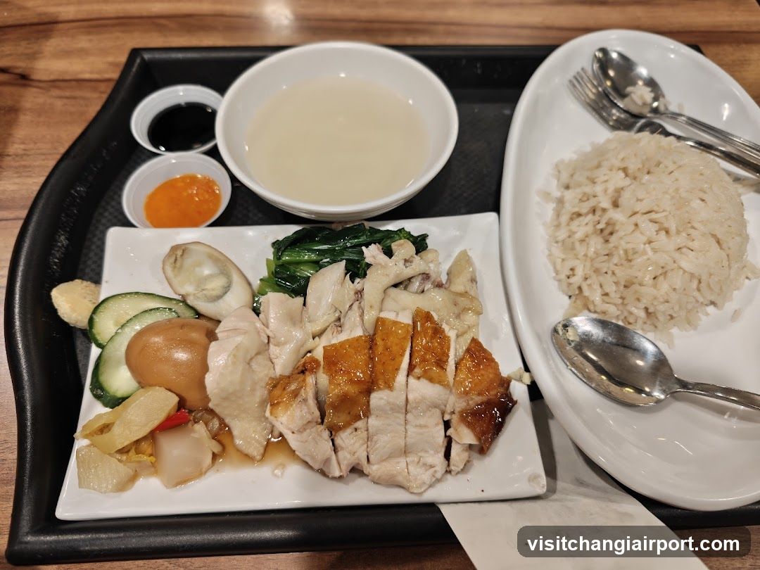 Hainanese Chicken Rice Plate