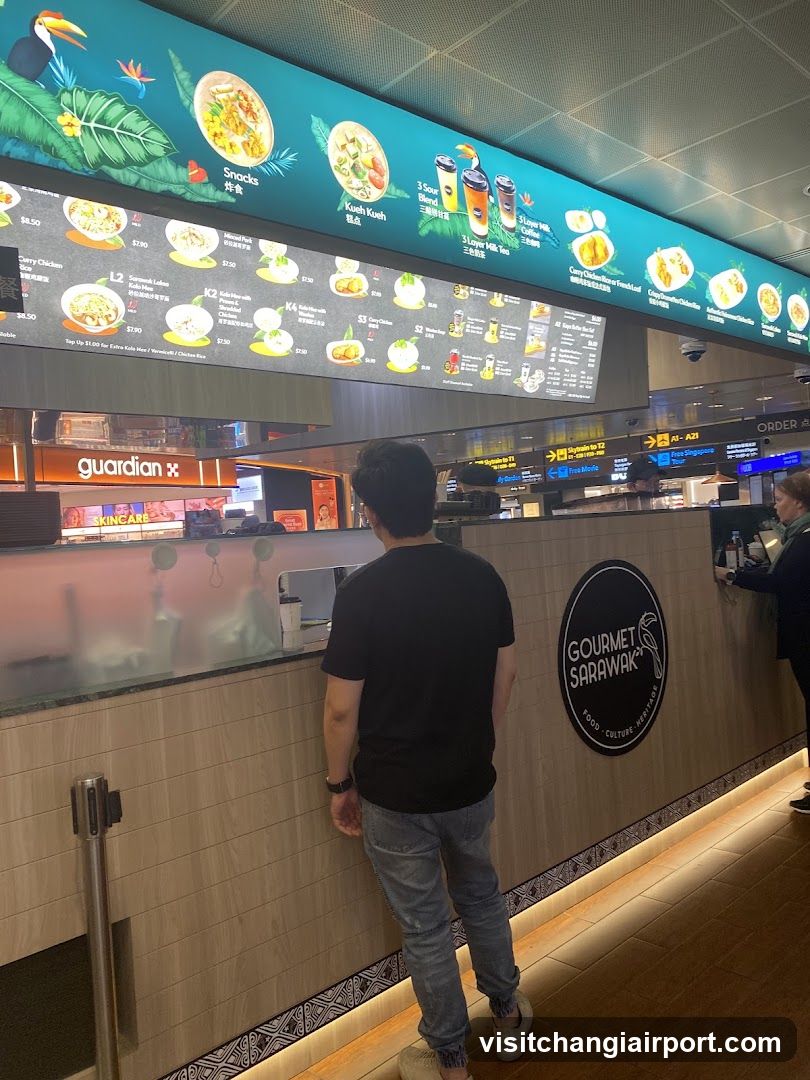Food Court Counter View