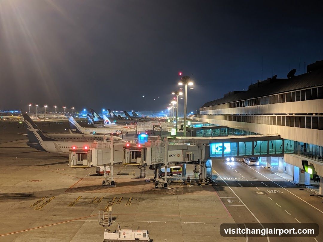 Airport Terminal at Night