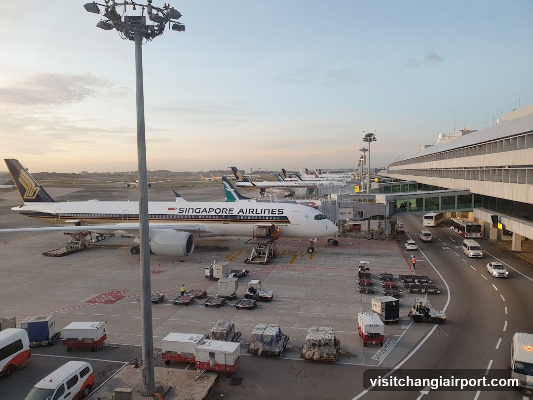 Singapore Airlines Aircraft at Airport Gate