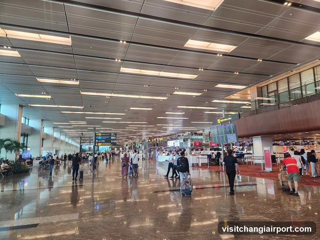 Airport Terminal Hallway