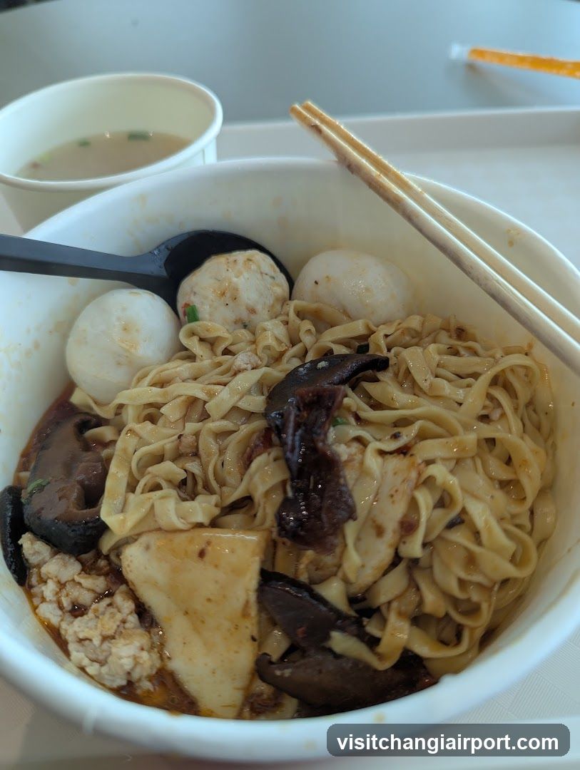Noodle Bowl with Fish Balls and Tofu