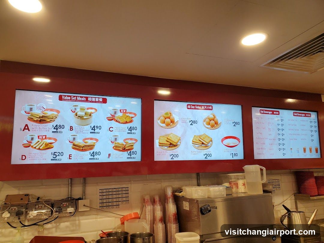 Kaya Toast Menu Board