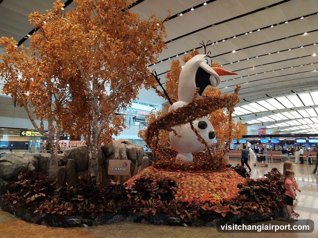 Olaf at Changi Airport