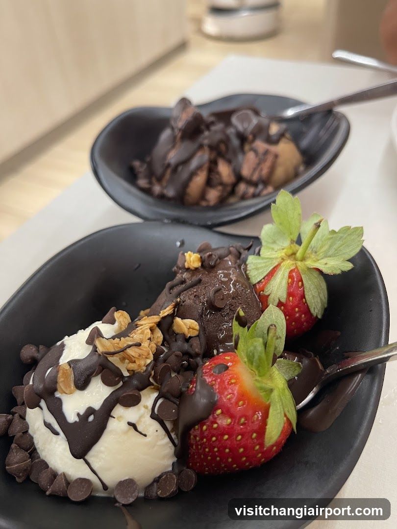 Chocolate and Strawberry Dessert Bowl