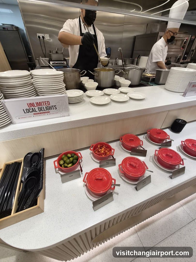 Buffet Food Service Area