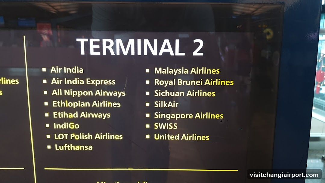 Terminal 2 Airlines List