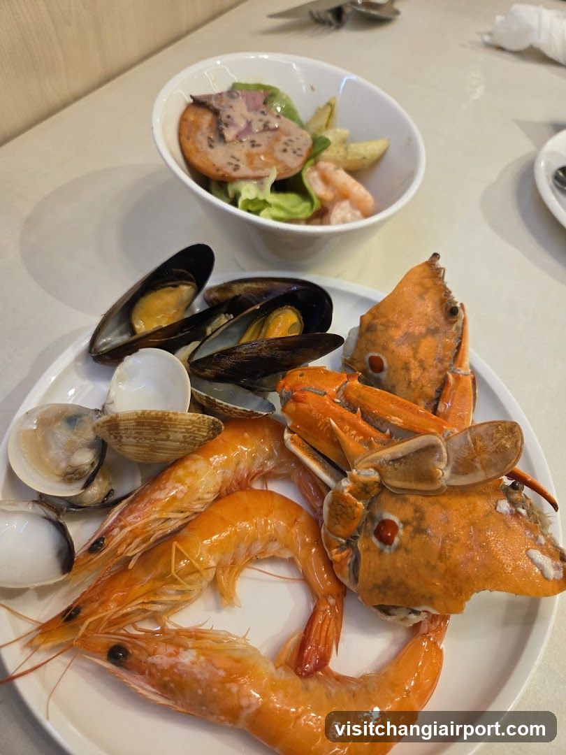 Seafood Platter with Salad