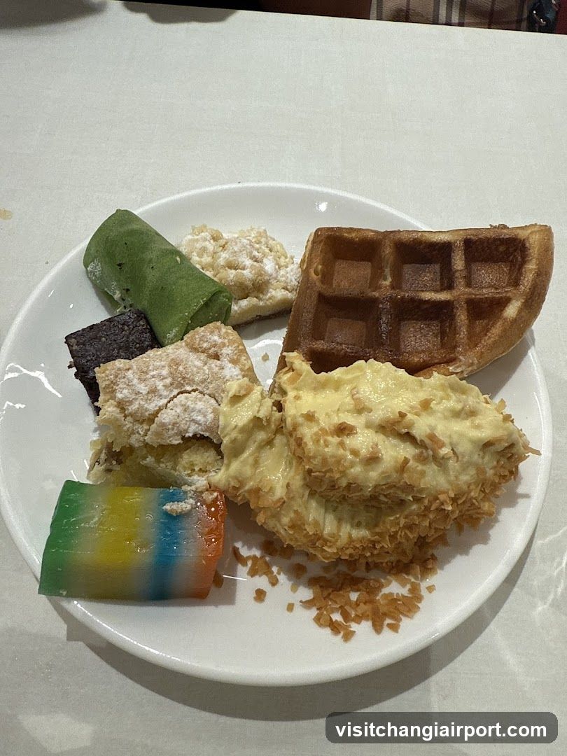 Assorted Pastries and Waffles