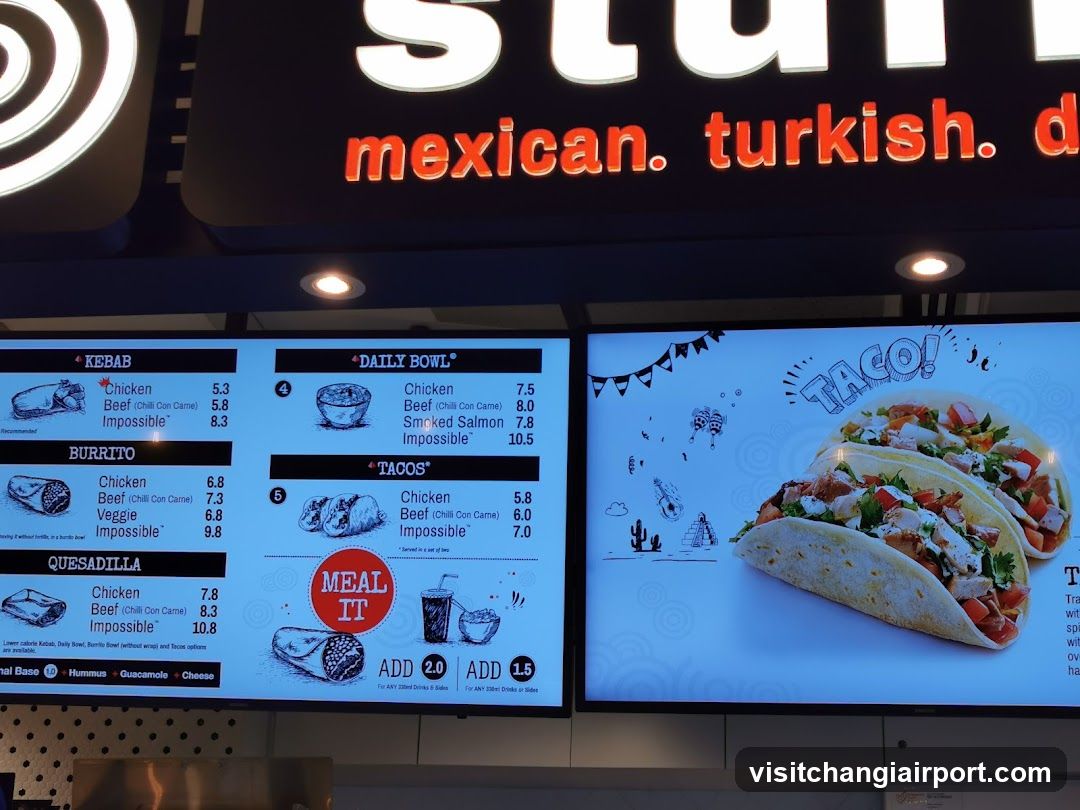 Food Menu Board Display