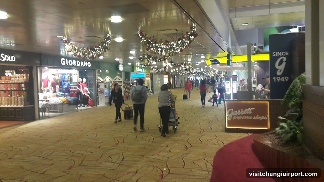 Shopping Mall Interior with Decorations