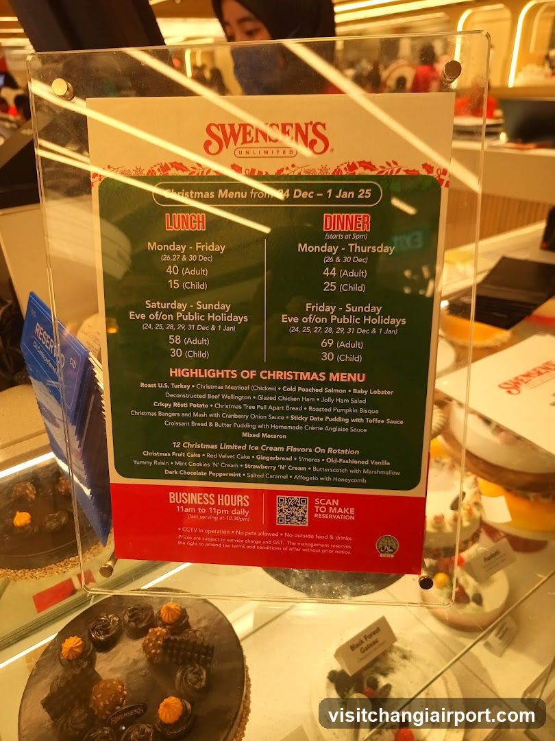 Swensen's Christmas Menu