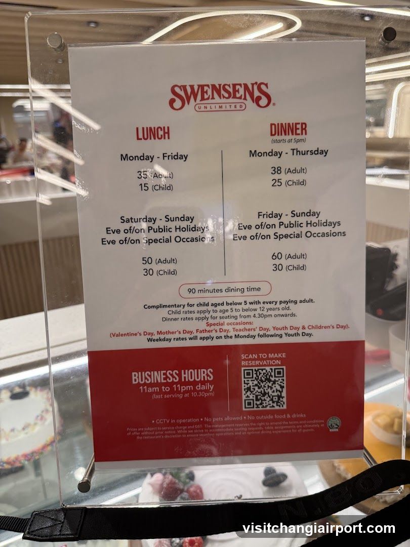 Swensen's Unlimited Menu Board