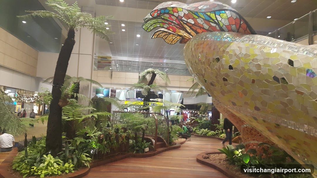 Mosaic Sculpture in Indoor Garden