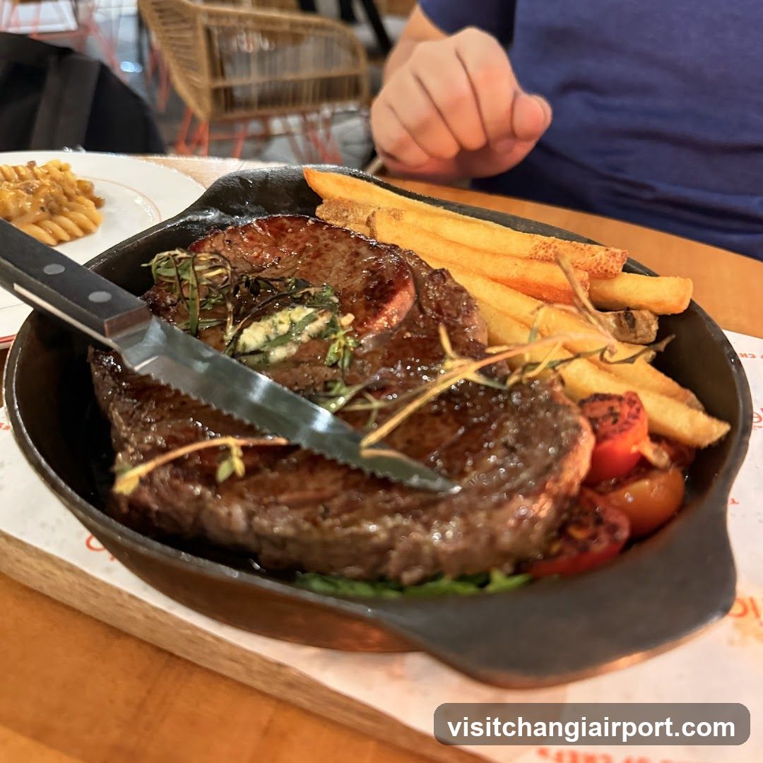 Cast Iron Steak with Fries