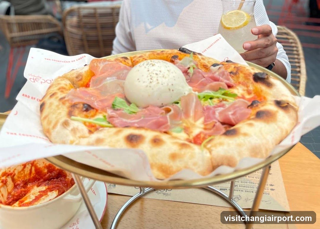 Pizza with Burrata and Prosciutto