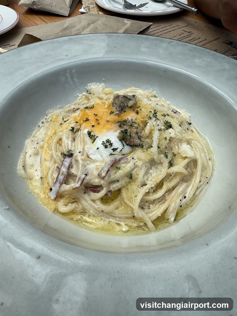 Creamy Pasta with Poached Egg