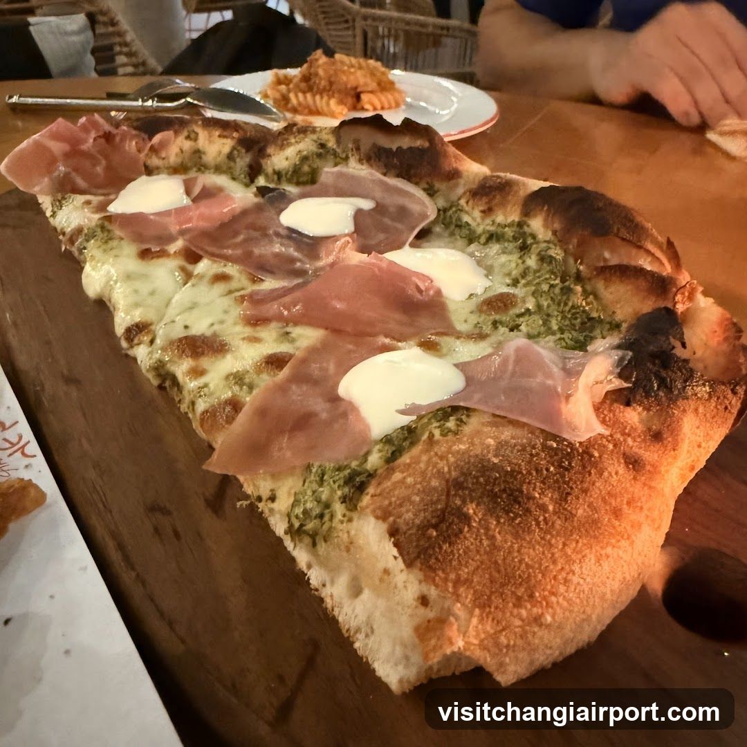 Pizza with Pesto and Prosciutto