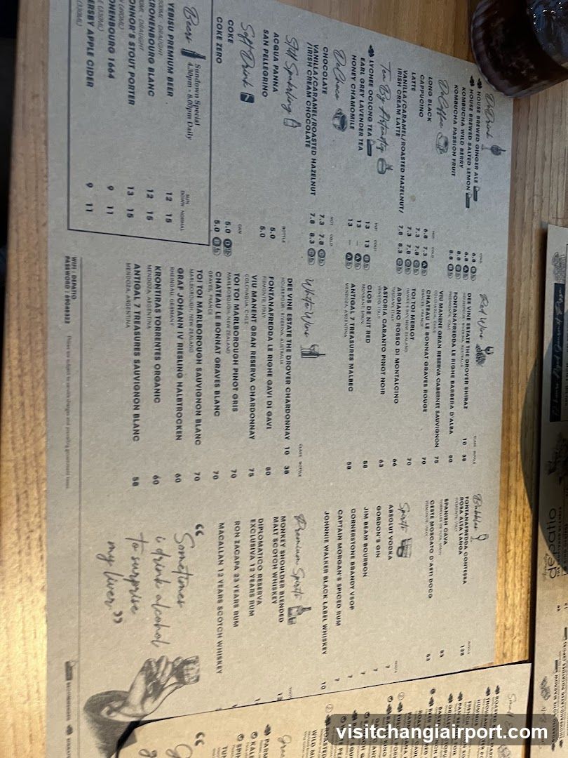 Coffee and Tea Menu