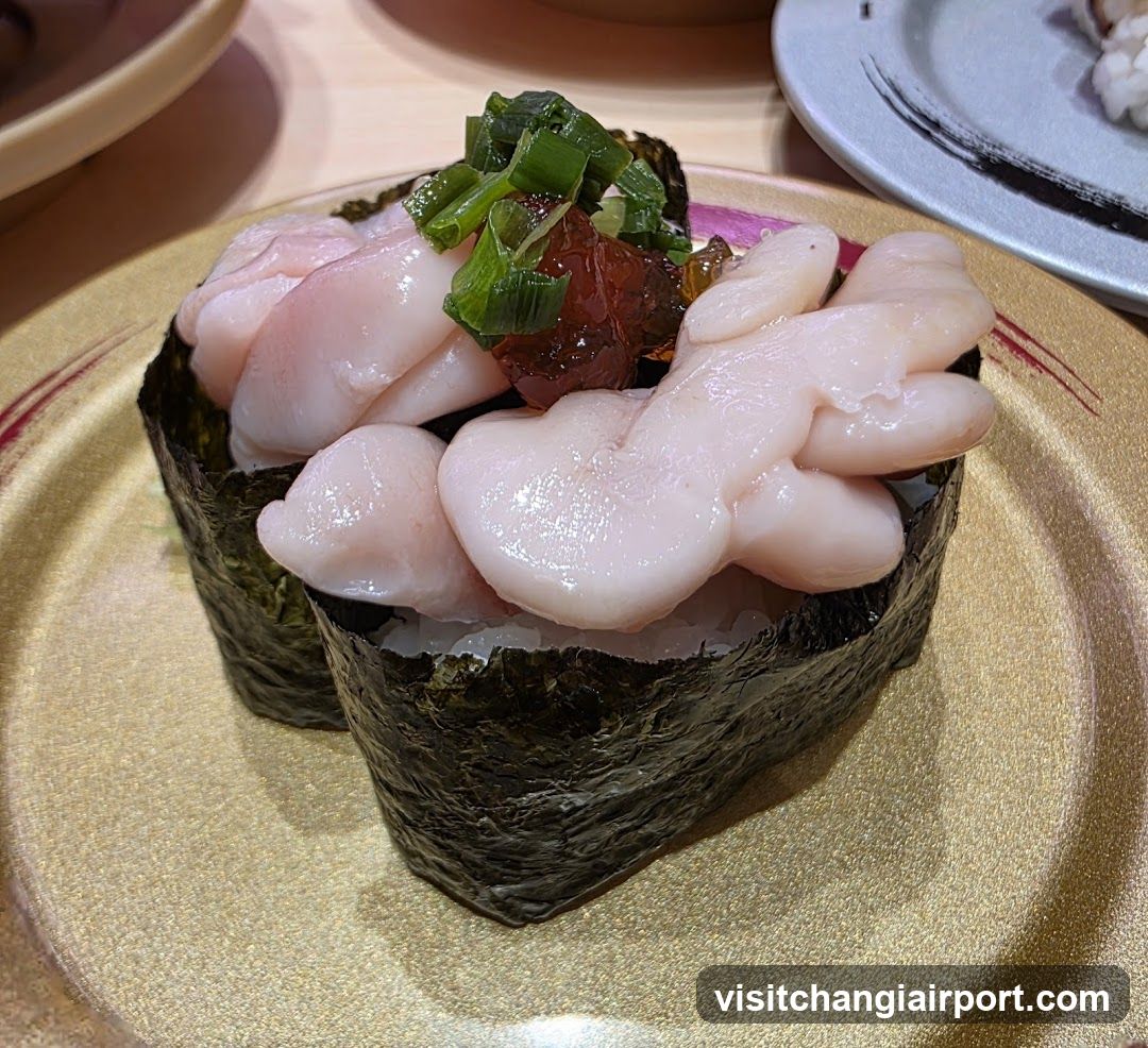 Sushi with Sea Cucumber and Scallions