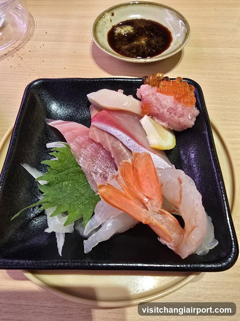 Sashimi Platter with Soy Sauce