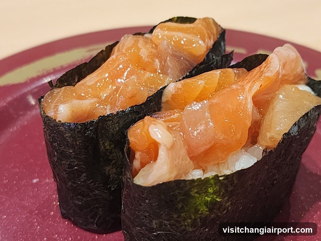 Salmon Sashimi Sushi Rolls