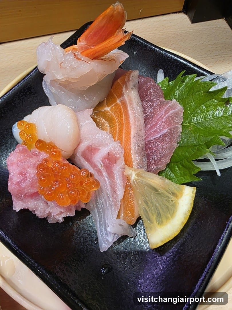 Sashimi Platter with Fish and Seafood