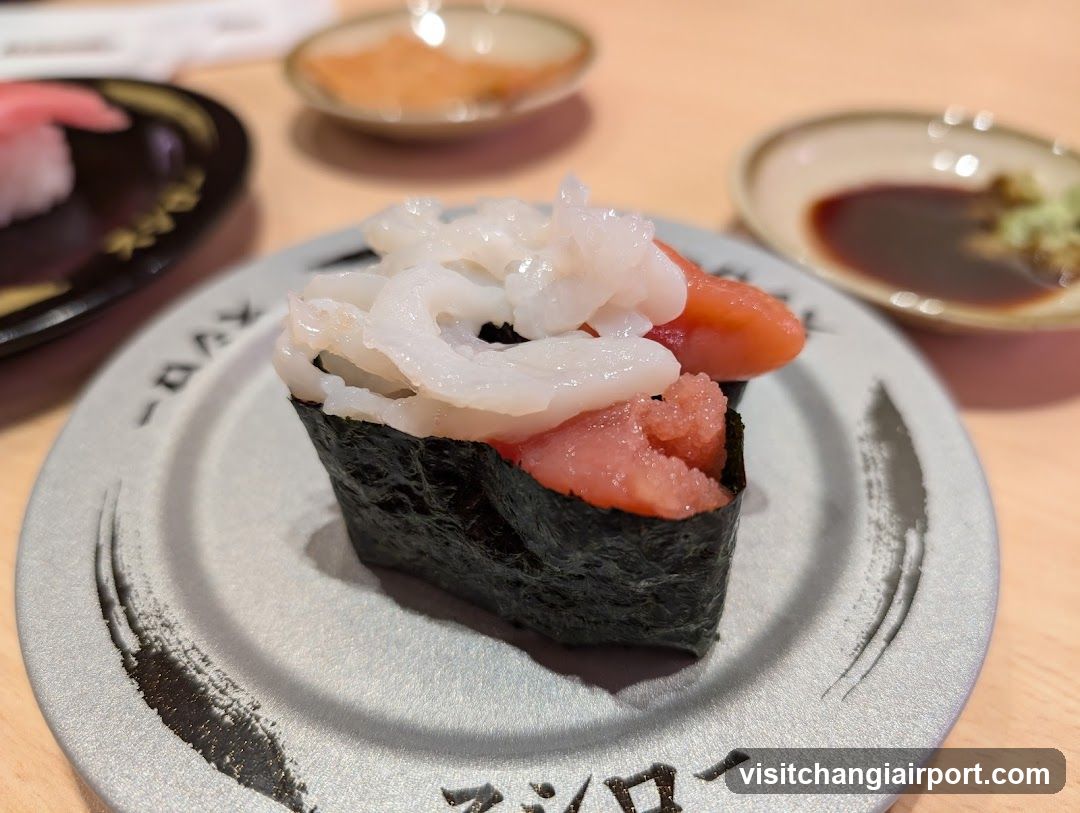Sushi Plate with White Fish and Tuna