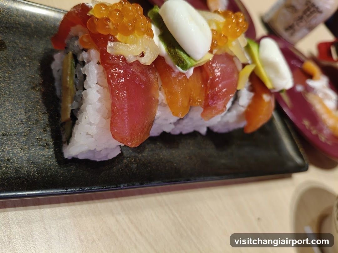 Sushi Roll with Tuna and Salmon