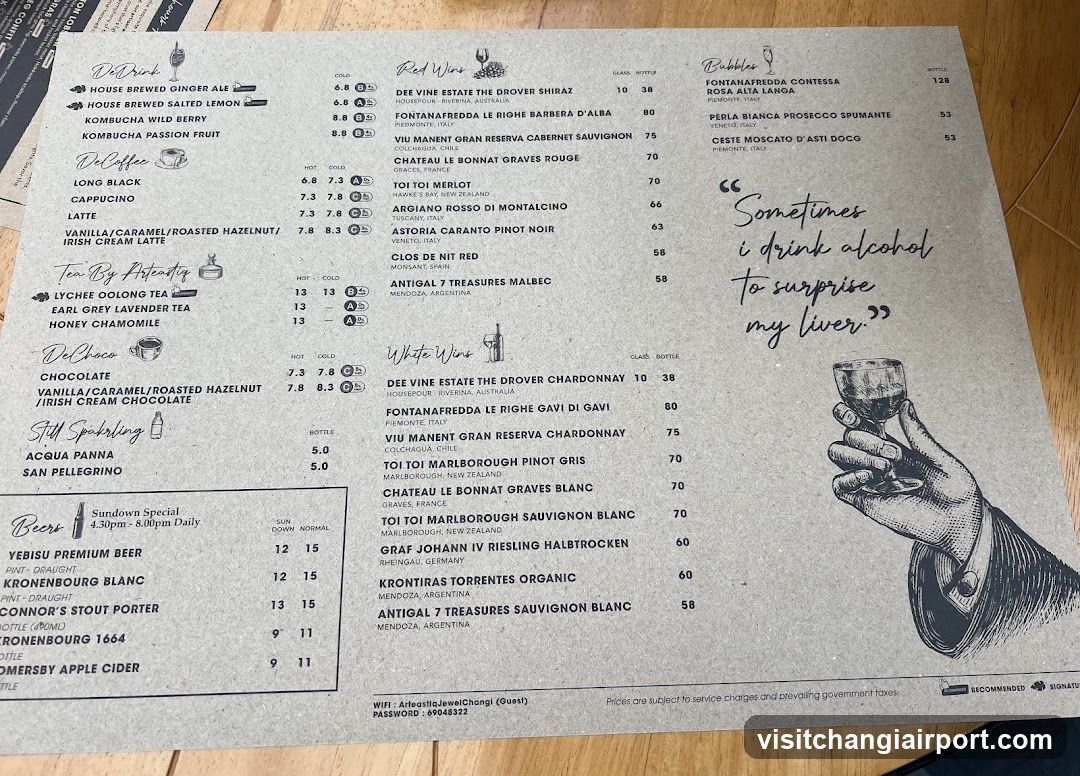 Bar Menu