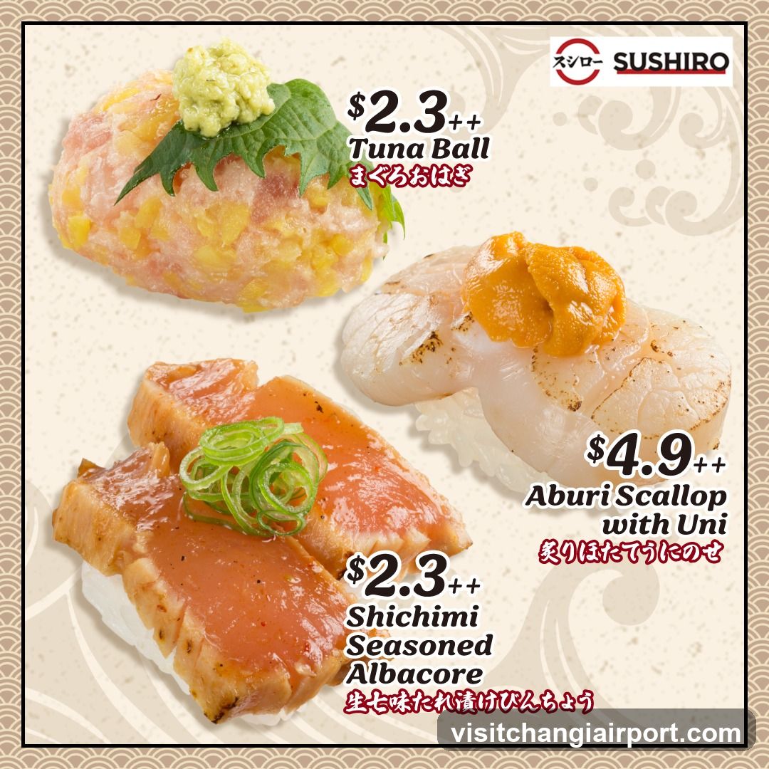 Sushi Menu Display