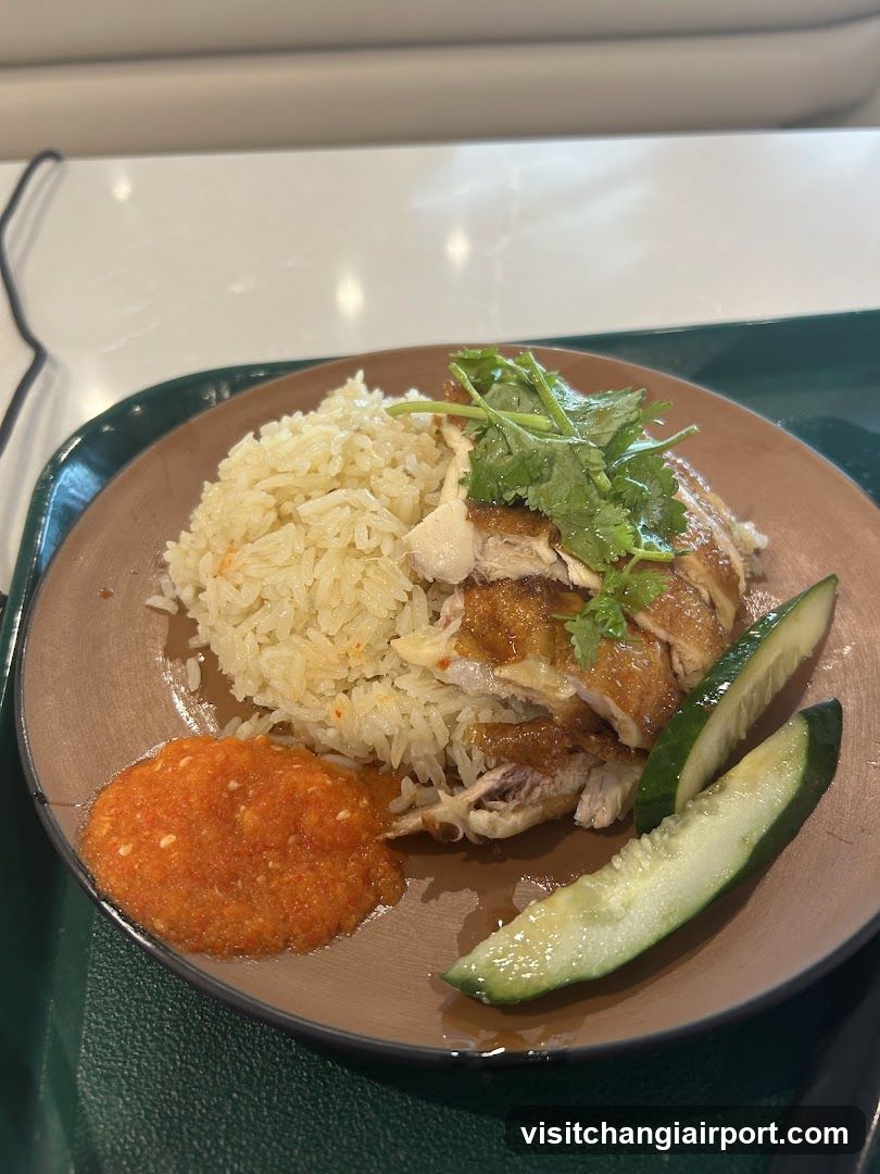 Hainanese Chicken Rice Plate