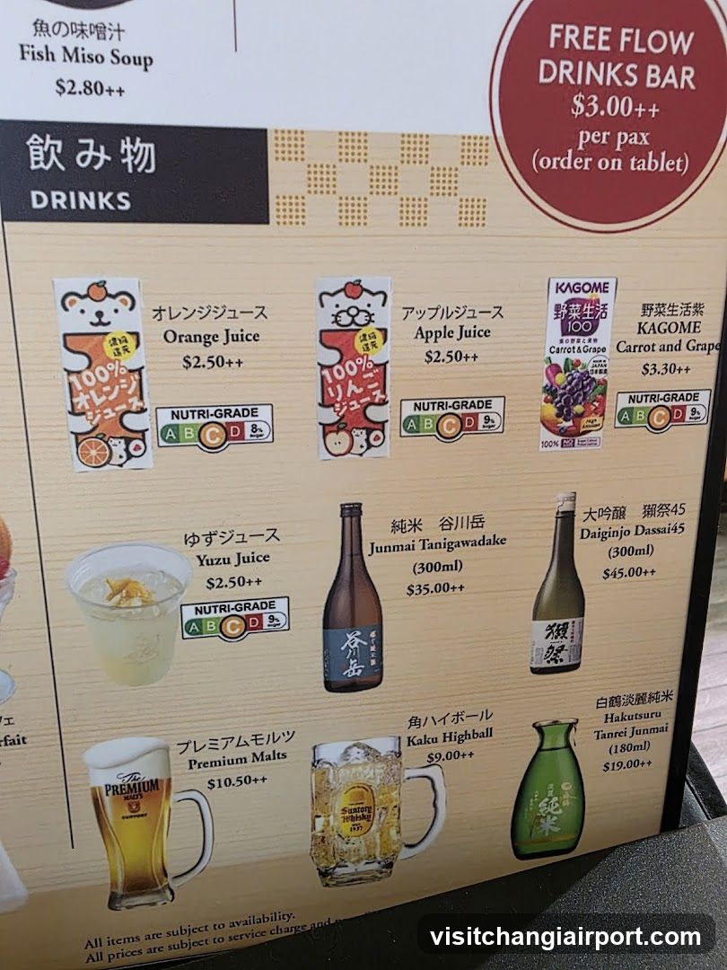Drinks Menu Board